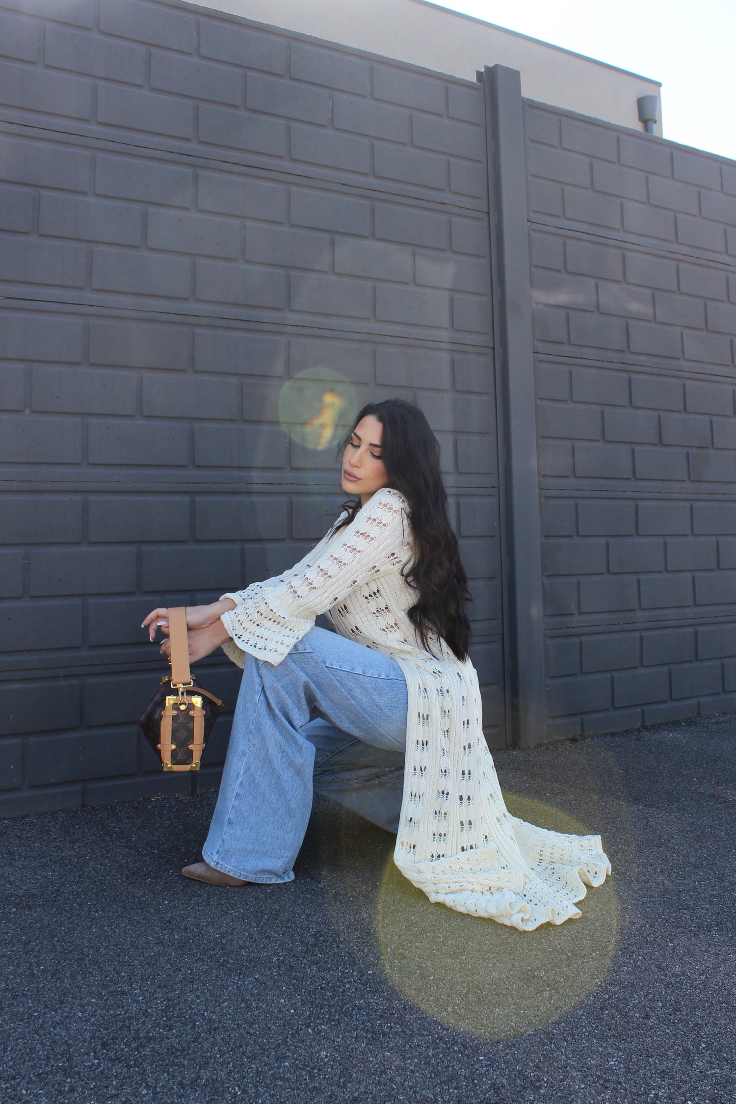 Kimono Crochet Panna
