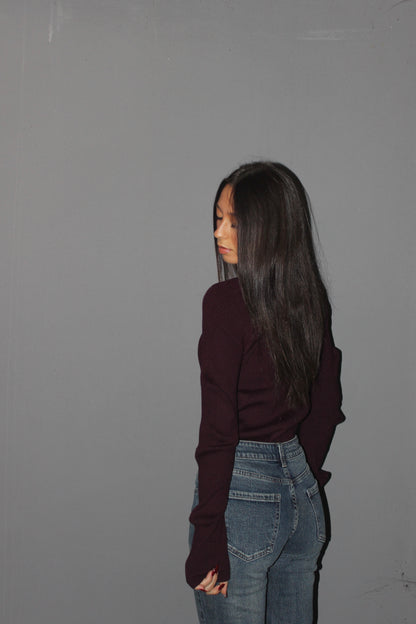 pull Butterfly burgundy
