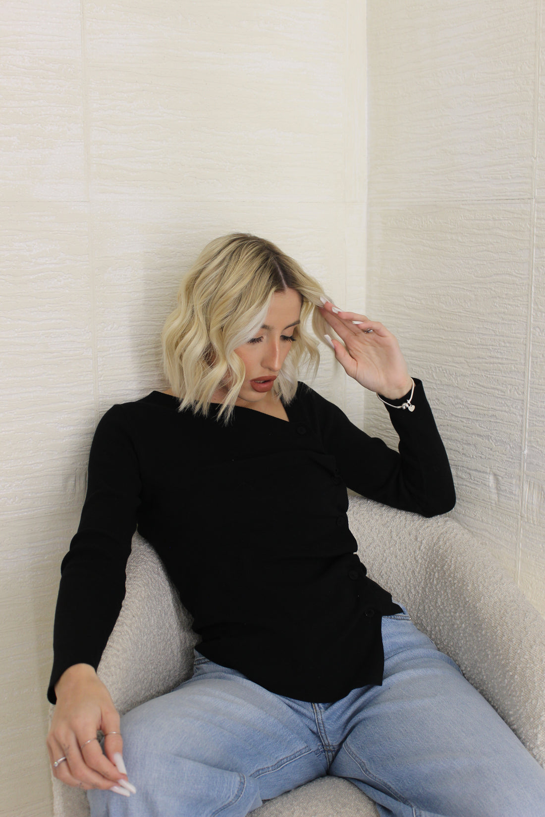 Maglia Con bottoni Nero