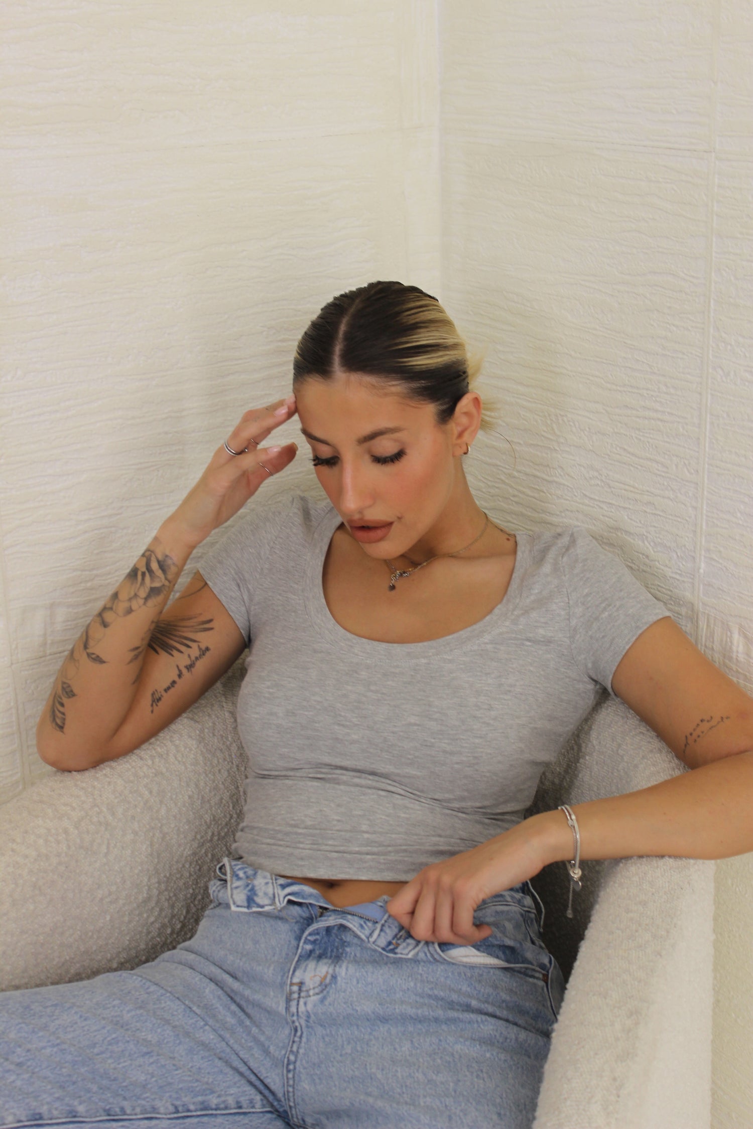 T-shirt basic Grigia