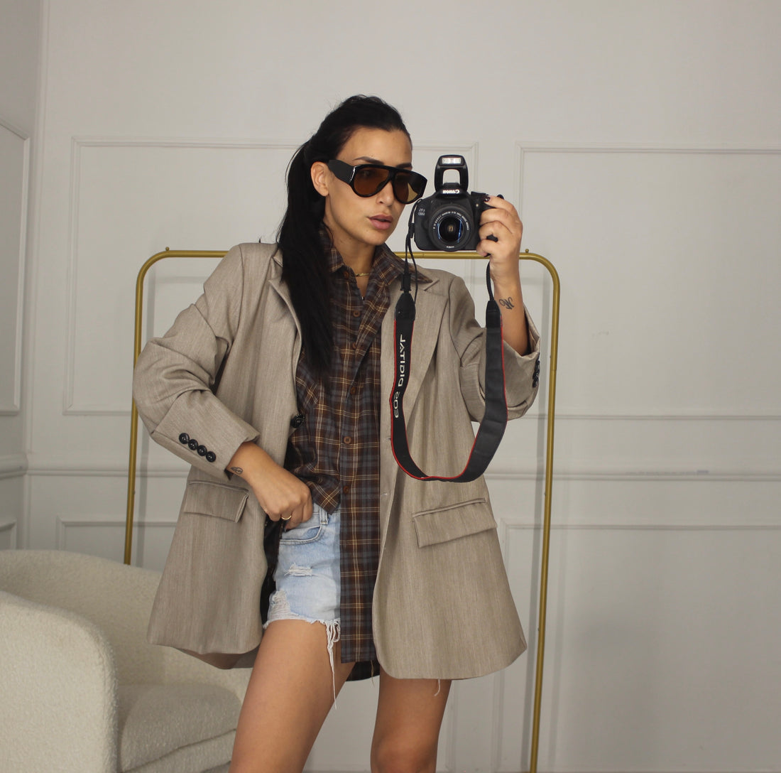 Camicia Check grey