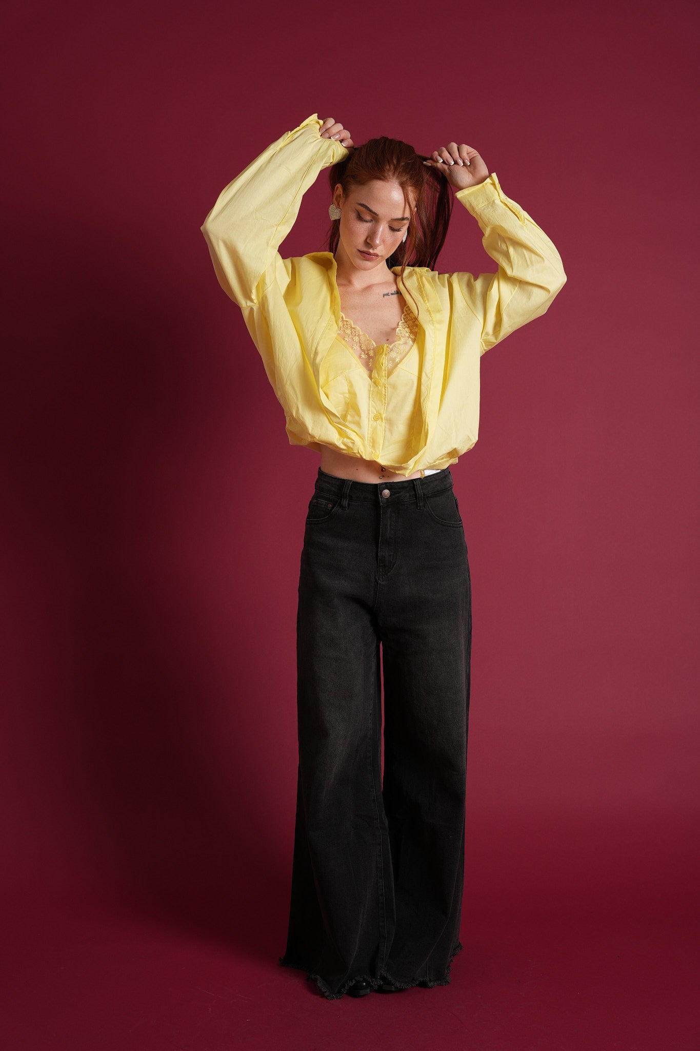 Blusa con top