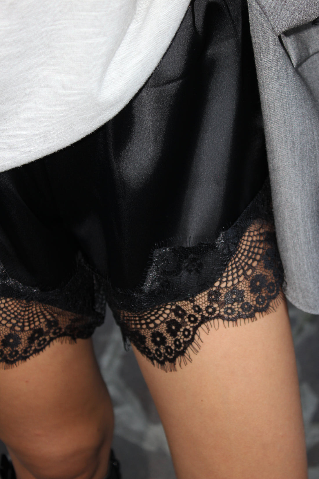 Shorts Satin Nero