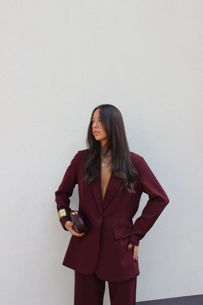 Tailleur valerie bordeaux