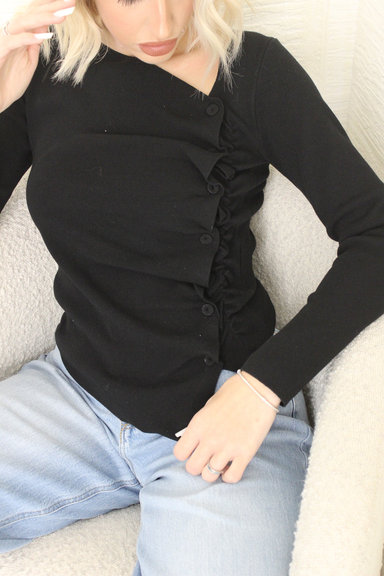 Maglia Con bottoni Nero