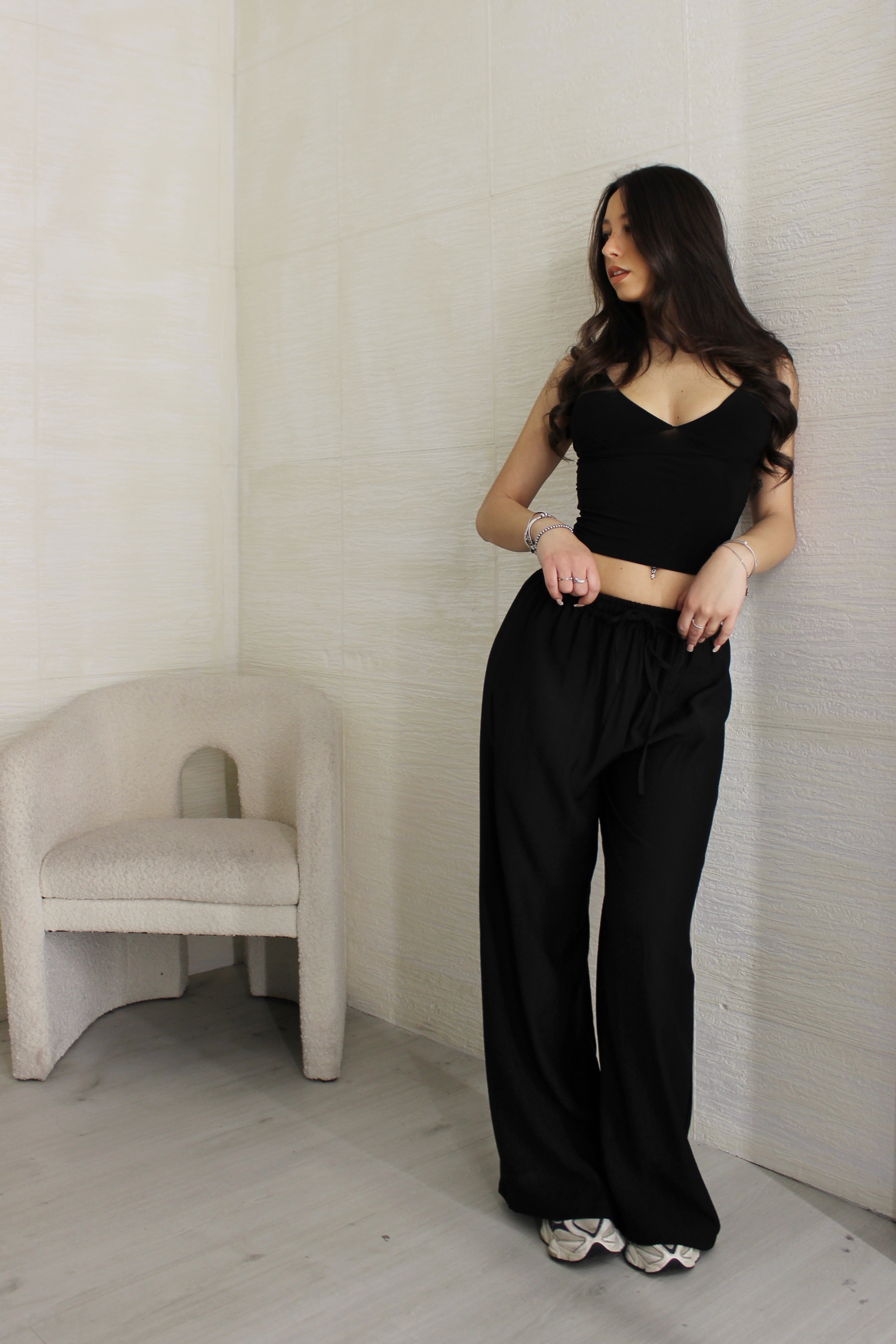 Pantalone basic nero