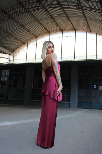 Coordinato caroline bordeaux