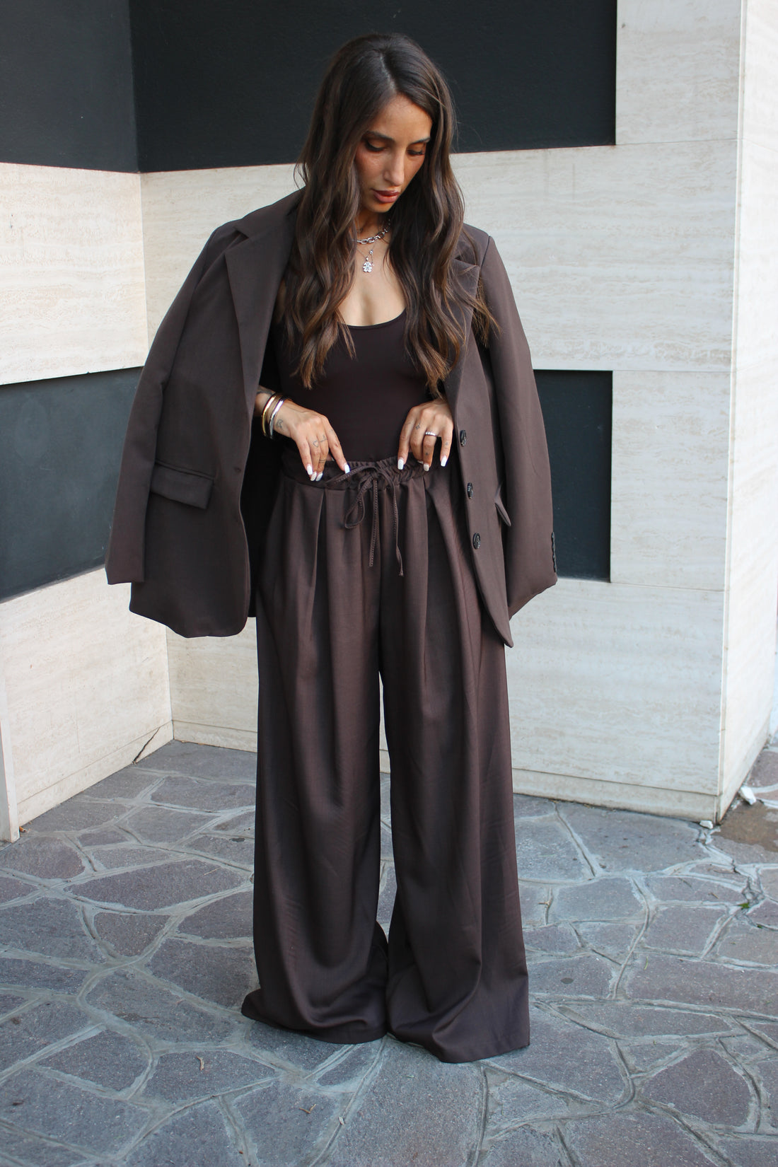 Pantalone Palazzo Chocolate