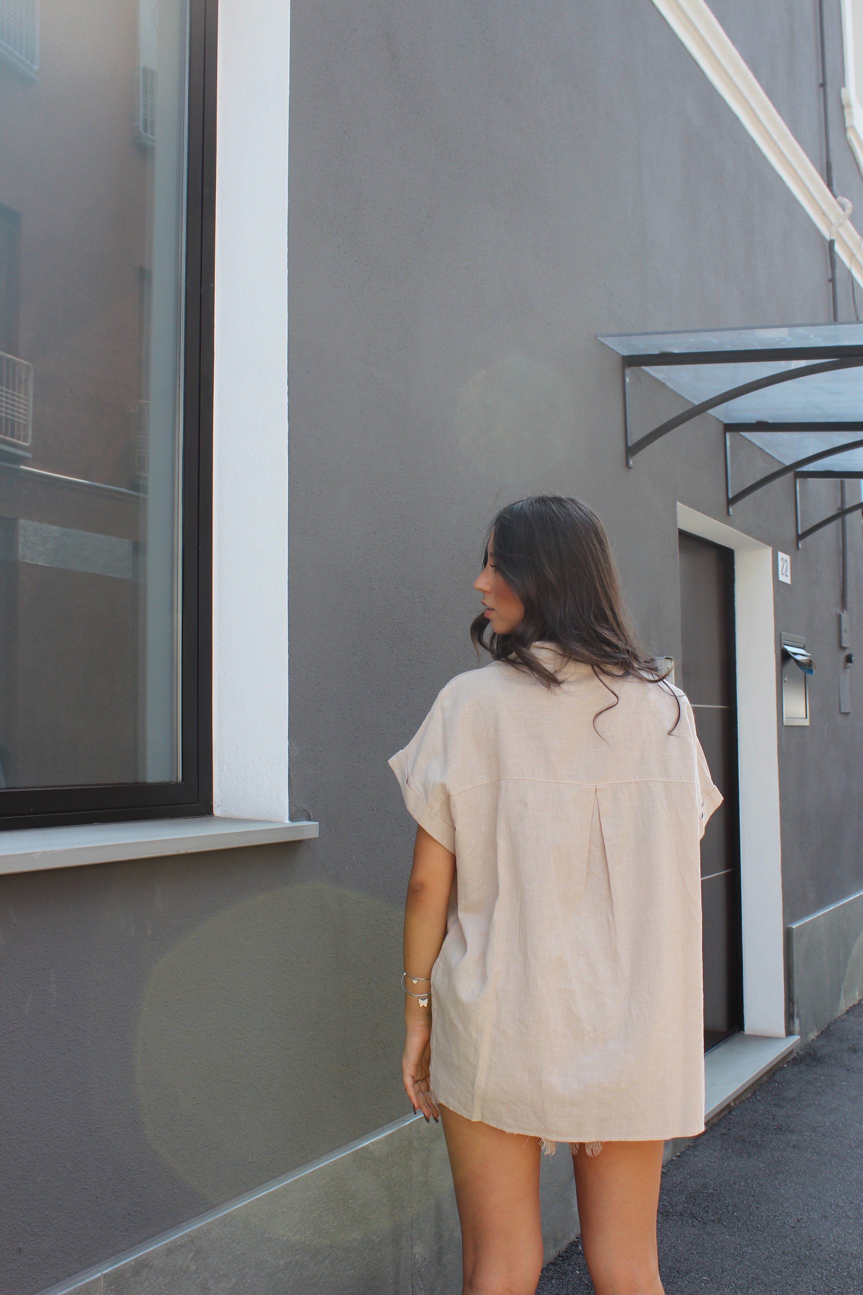 Maxi blusa Beige