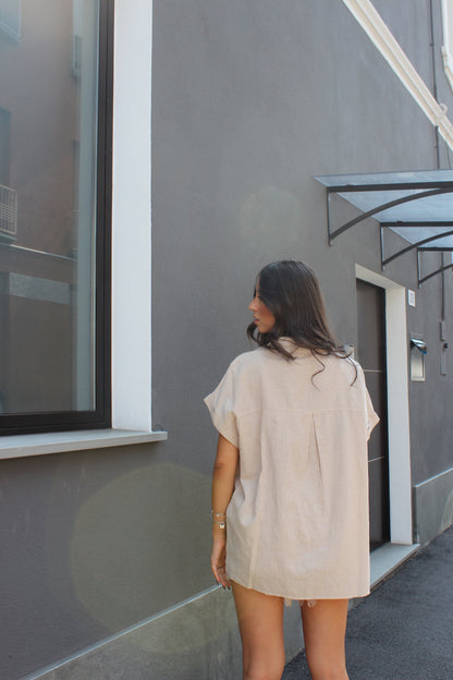 Maxi blusa Beige