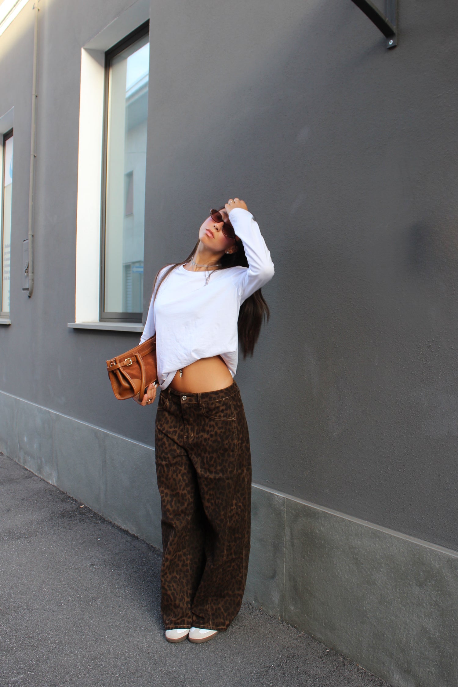 Jeans leopard ballon