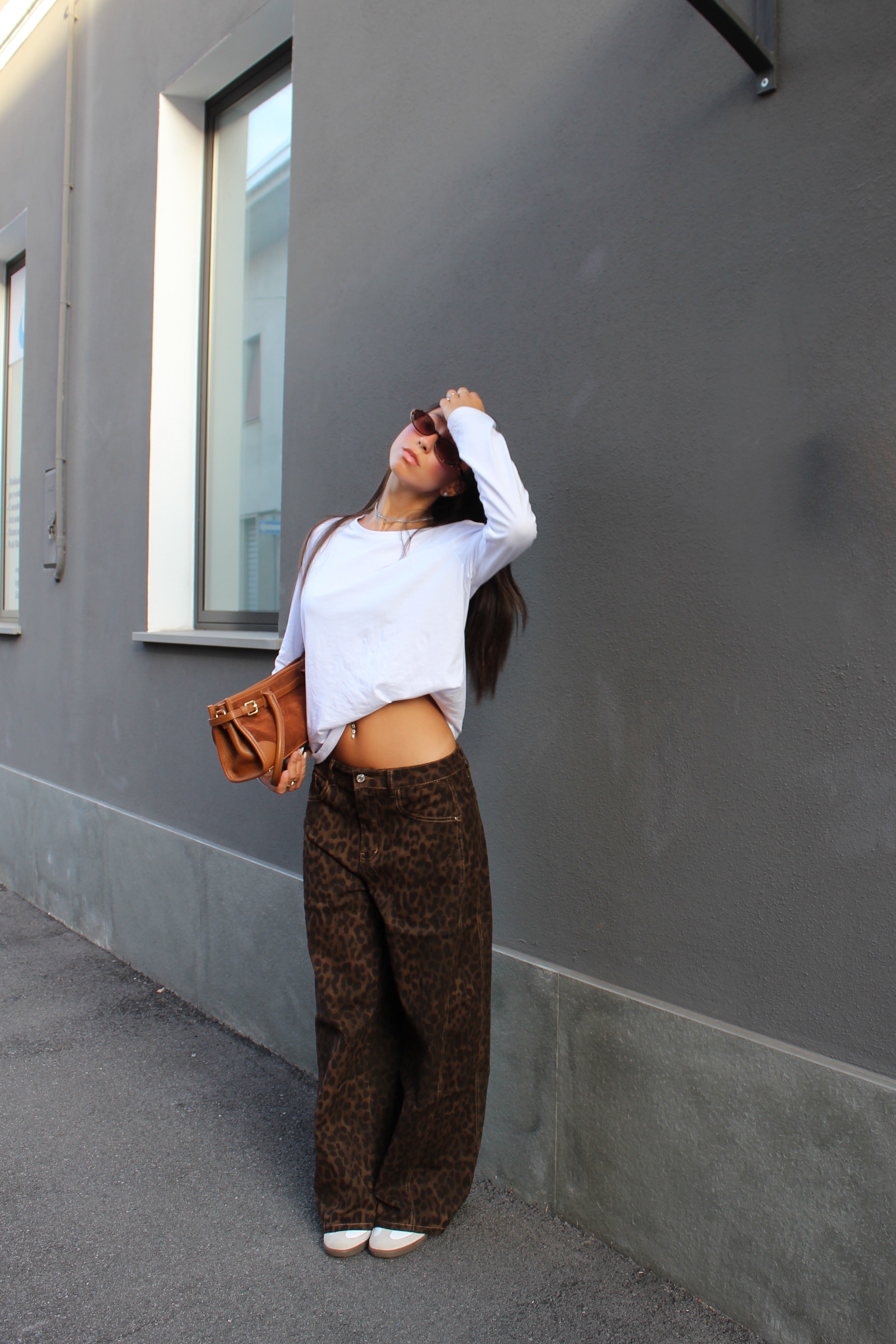 Jeans leopard ballon