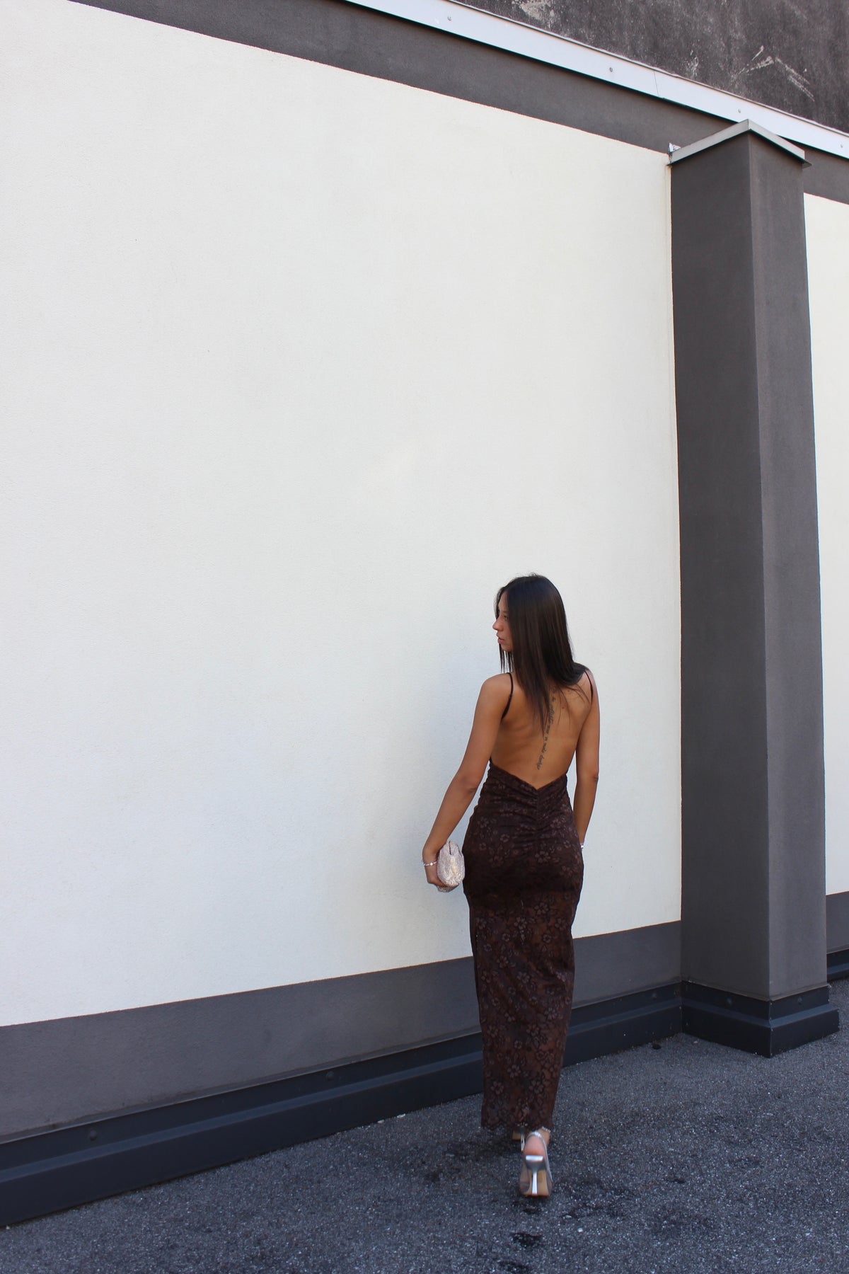 Abito lace cioccolato