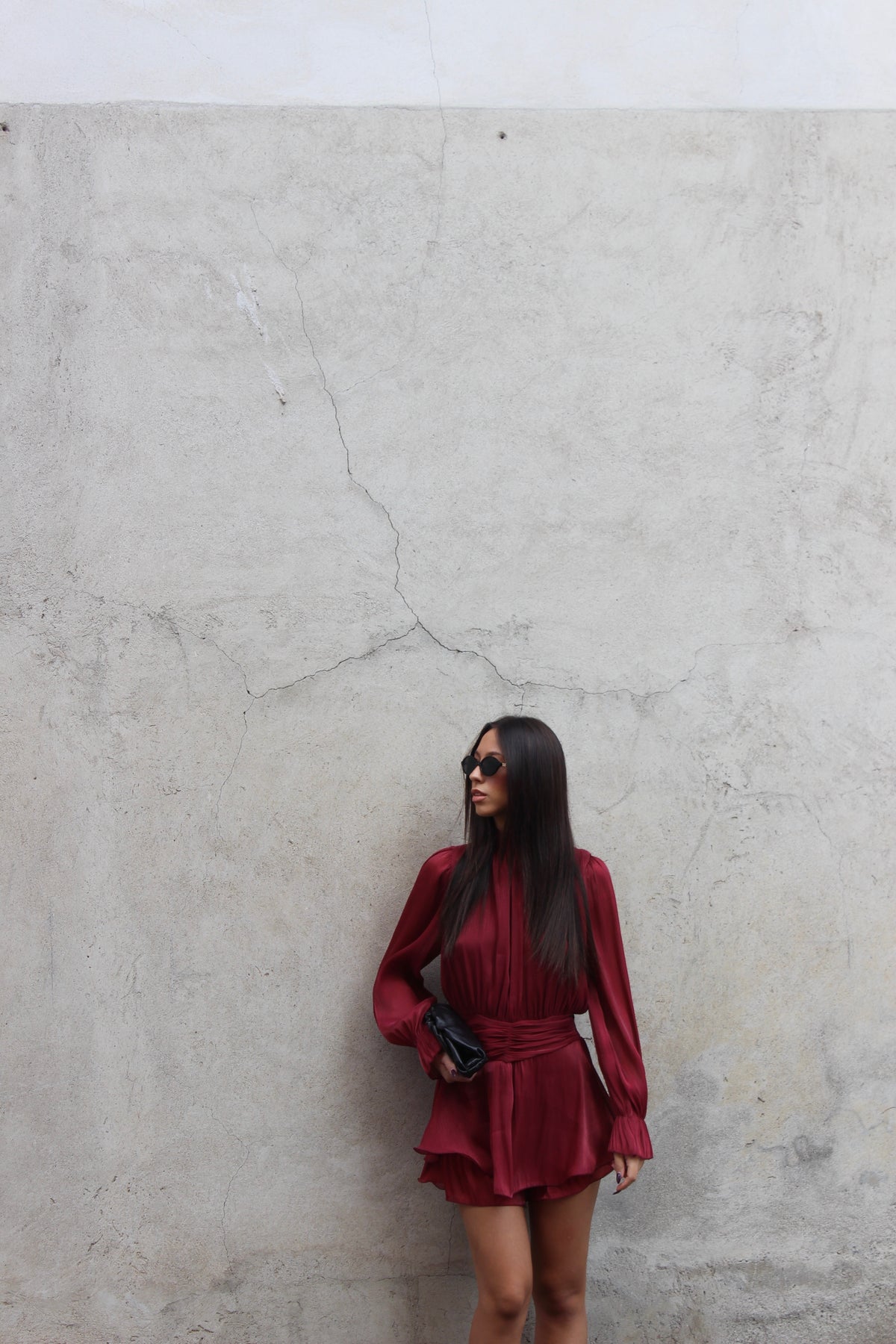 Playsuit Grace cherry
