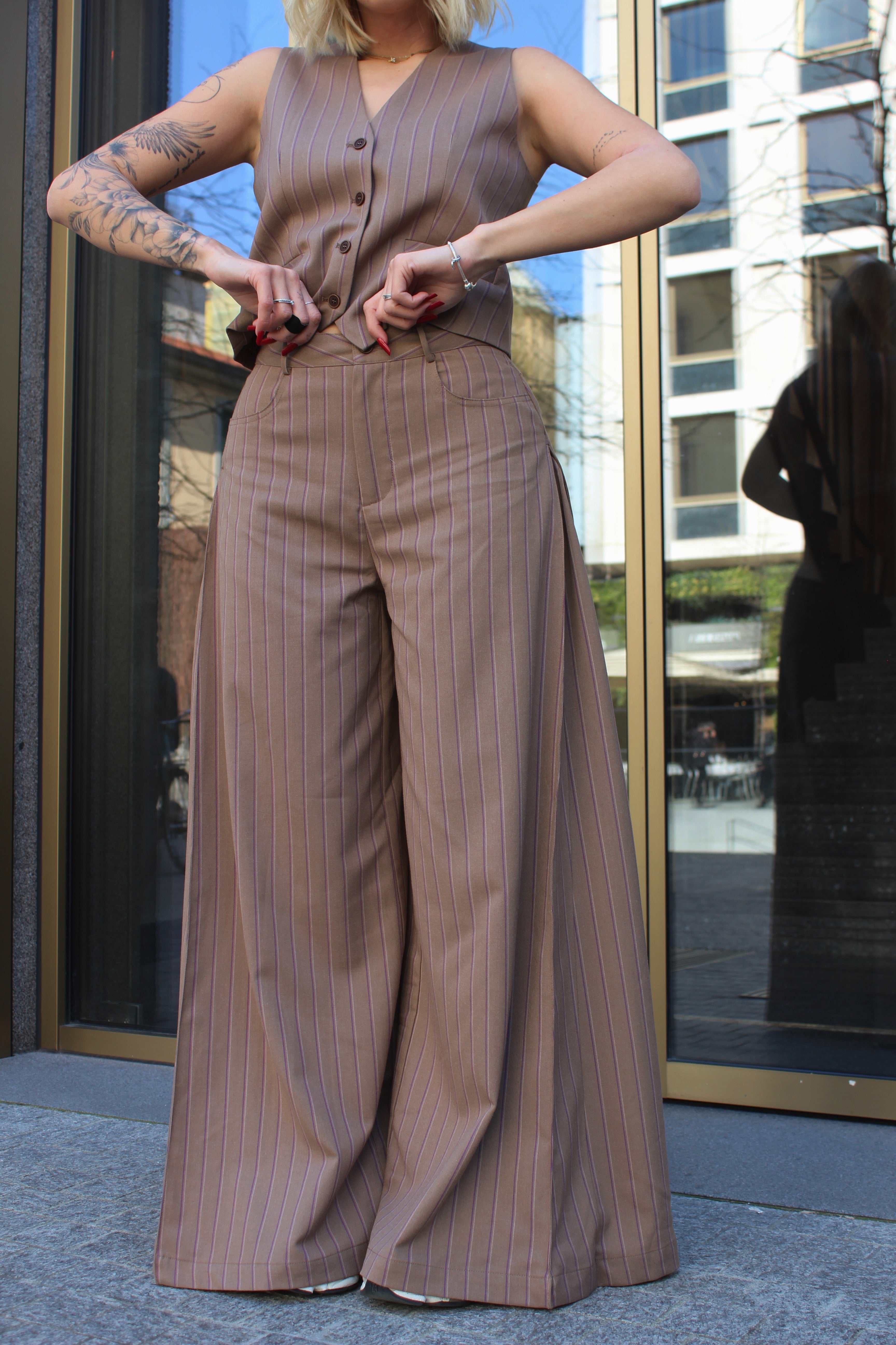 Coordinato Gilet Gessato
