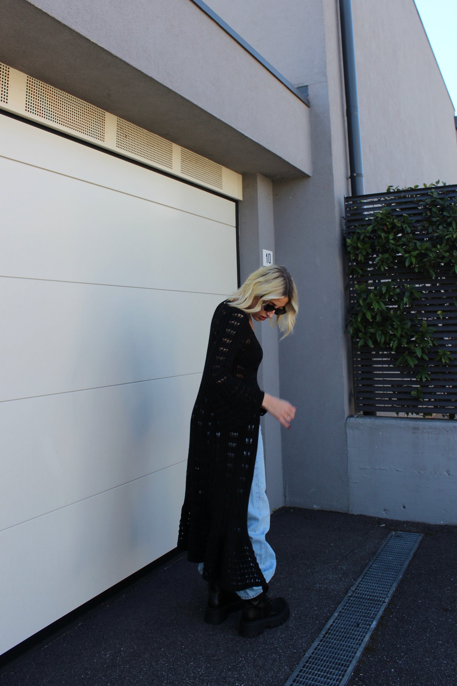 Kimono Crochet Nero