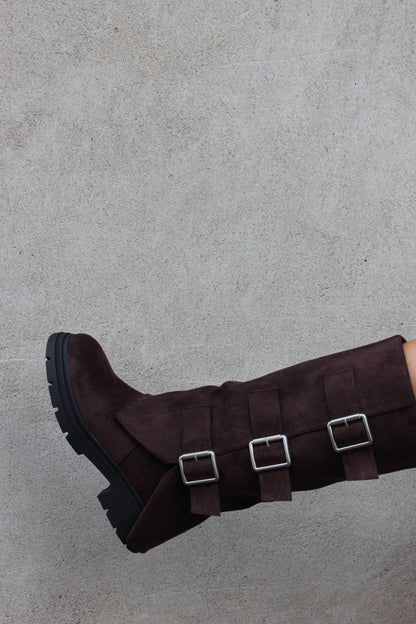 Biker boots cioccolato