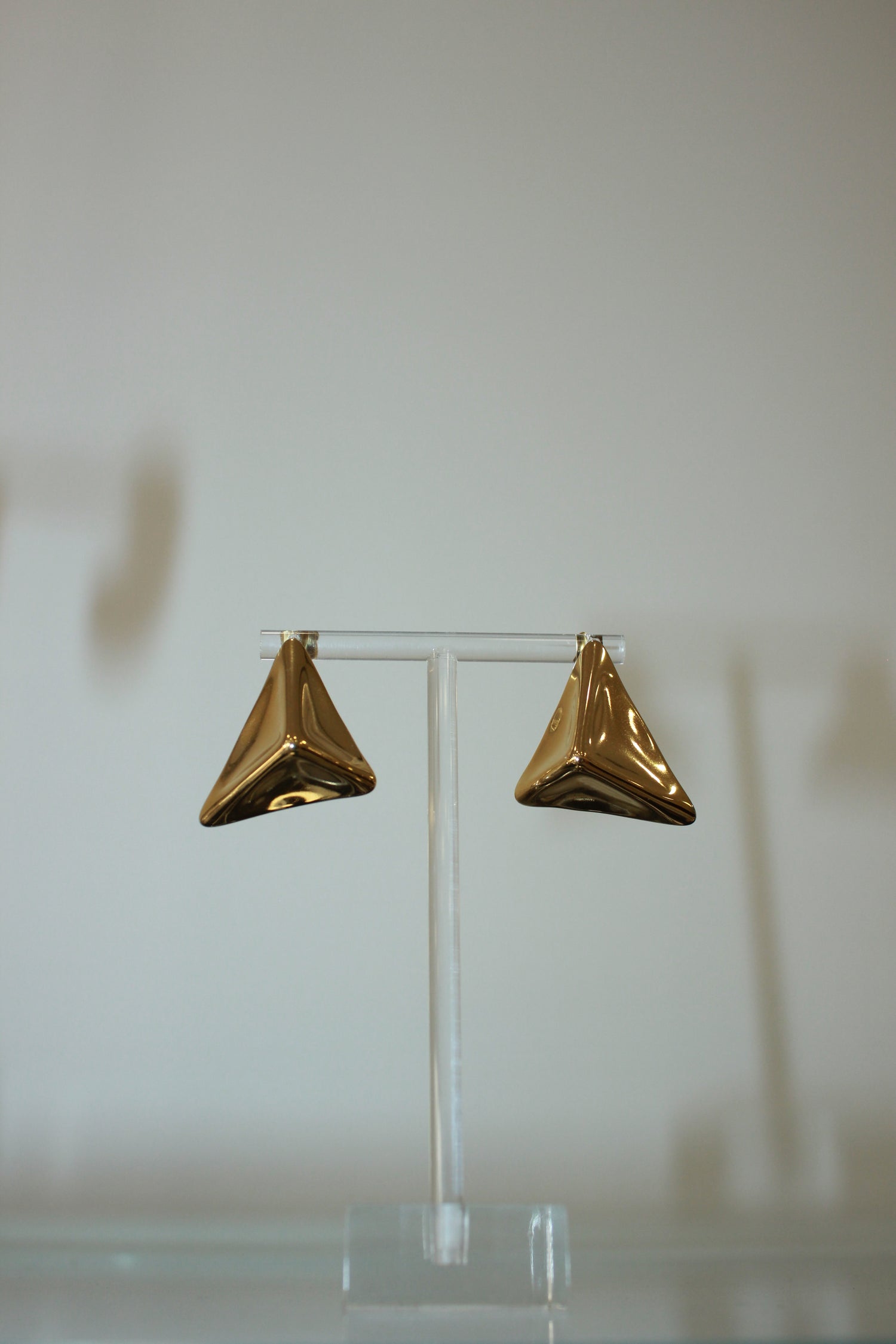 Orecchini triangle oro