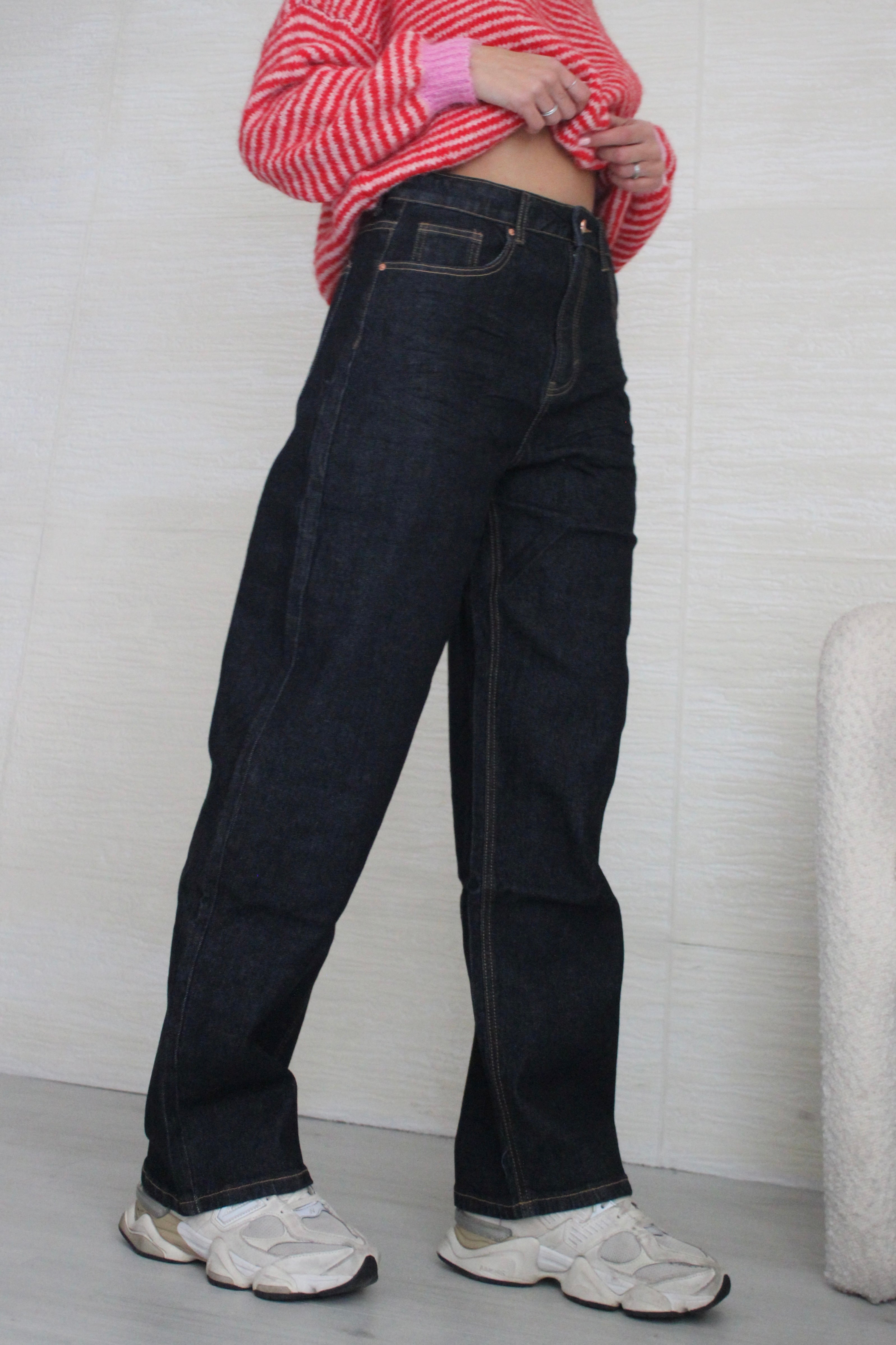Jeans barrel Blu