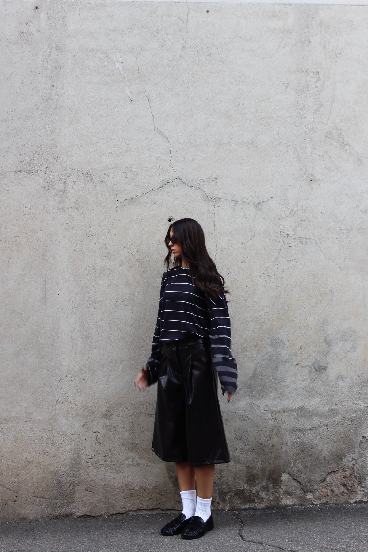 Maglia stripes lumina cioccolato
