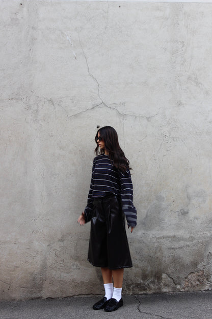 Maglia stripes lumina cioccolato