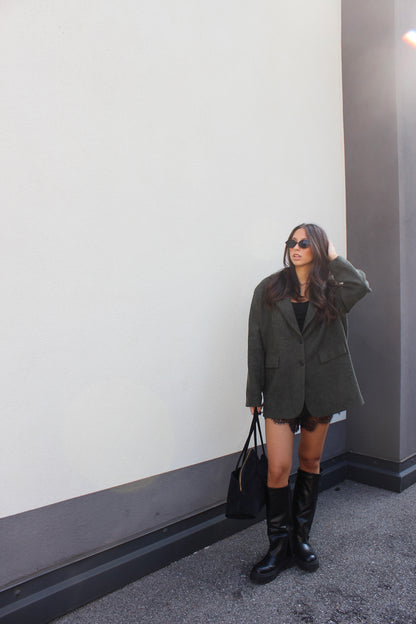 Blazer over olive