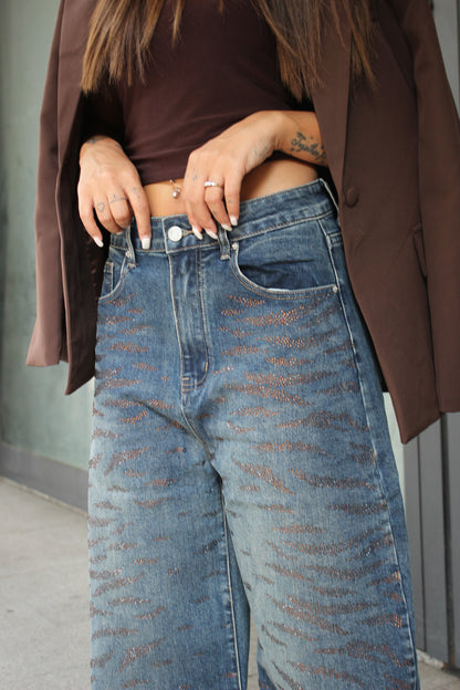 Jeans Luxury Zebrato