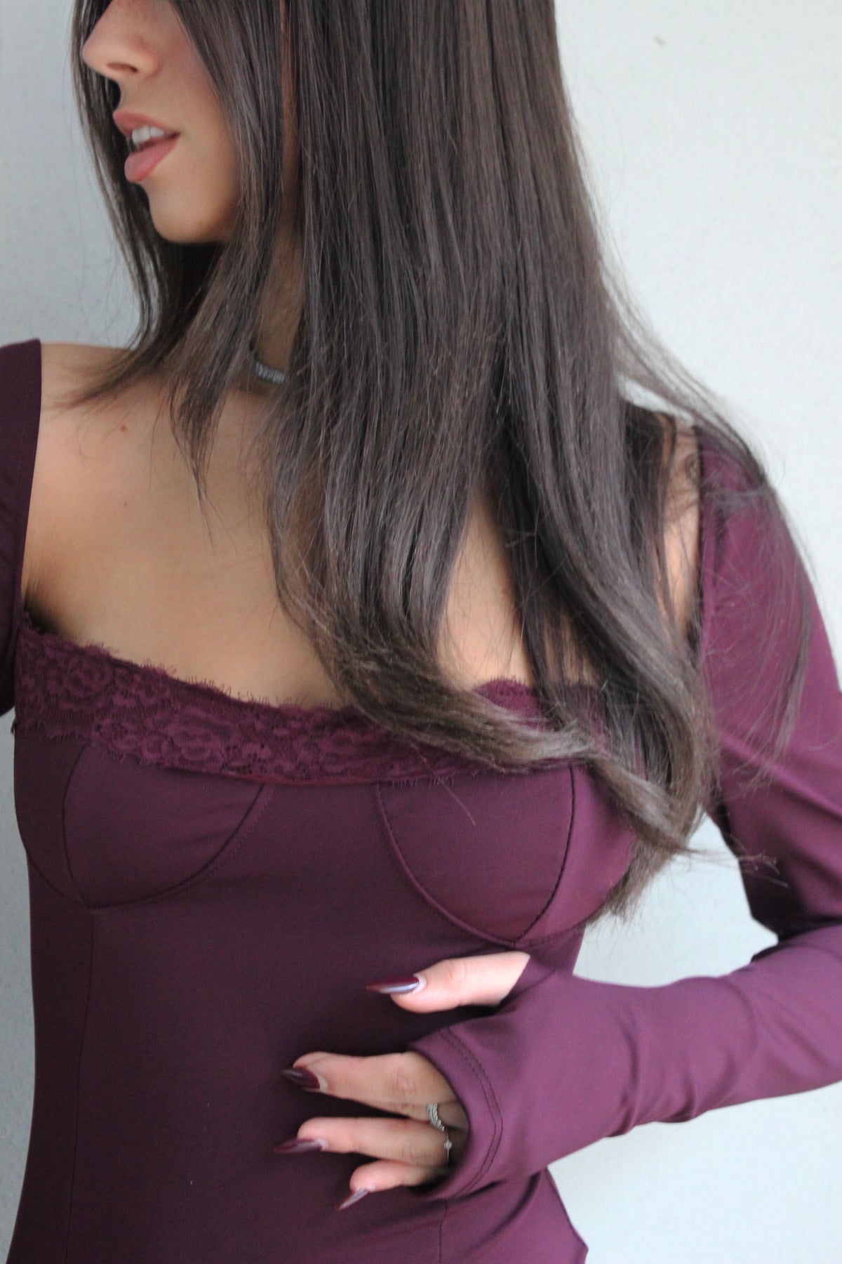 Abito Irina burgundy