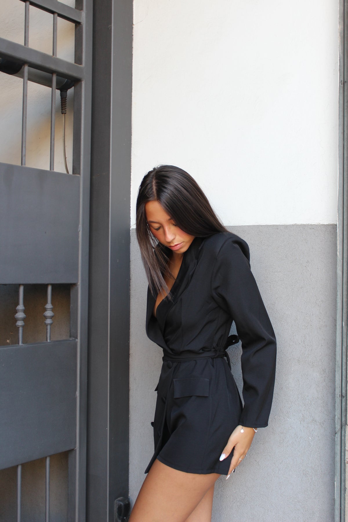 playsuit blazer nero