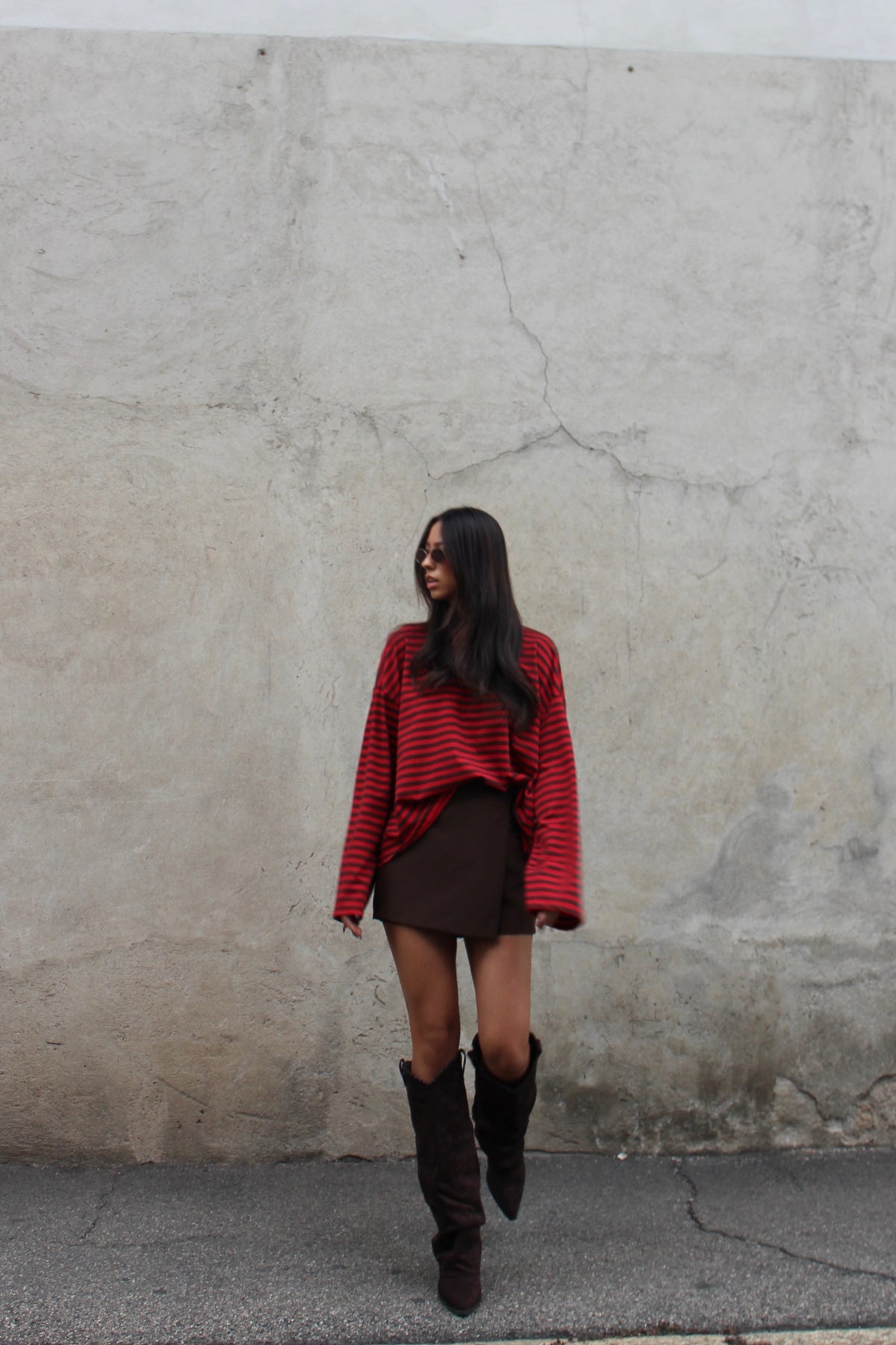 Maglia striped rosso