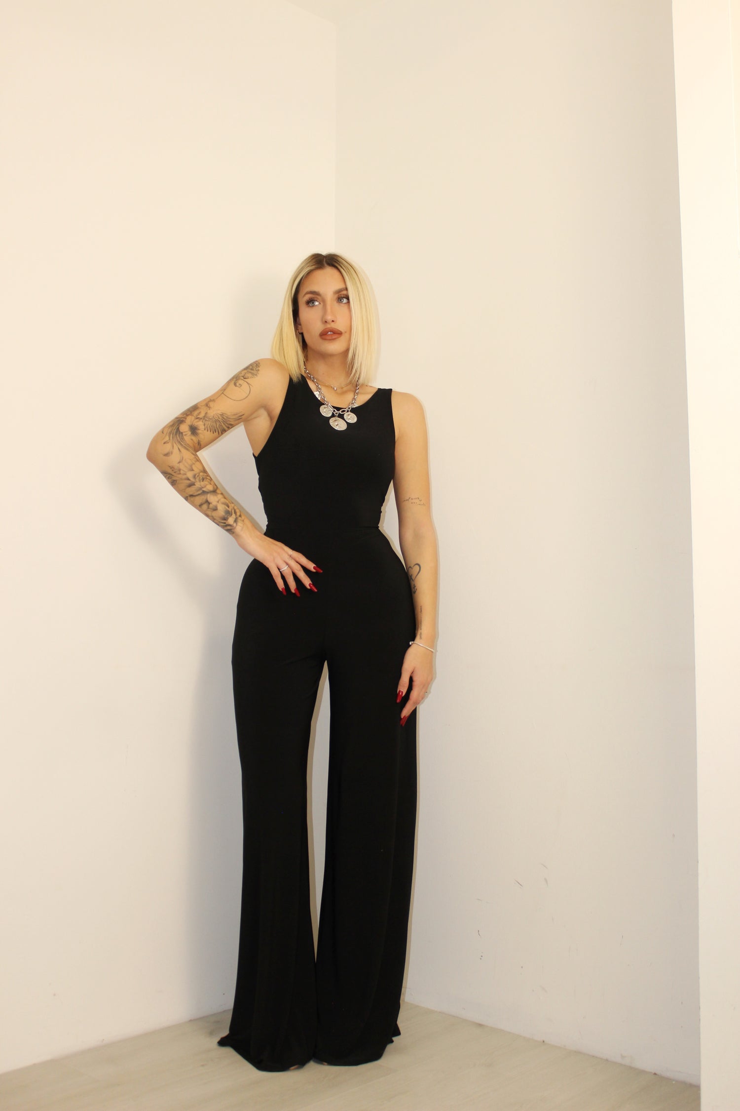 Jumpsuit elasticizzata Nera