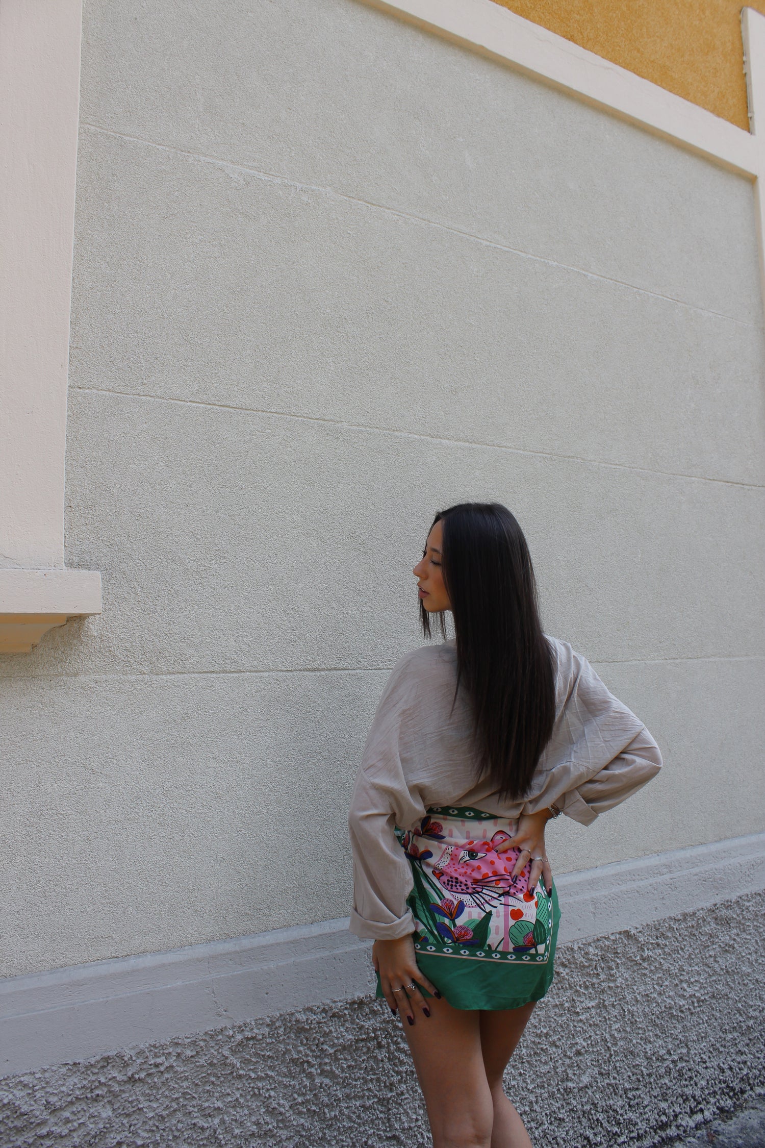 Gonna Pareo leopard verde