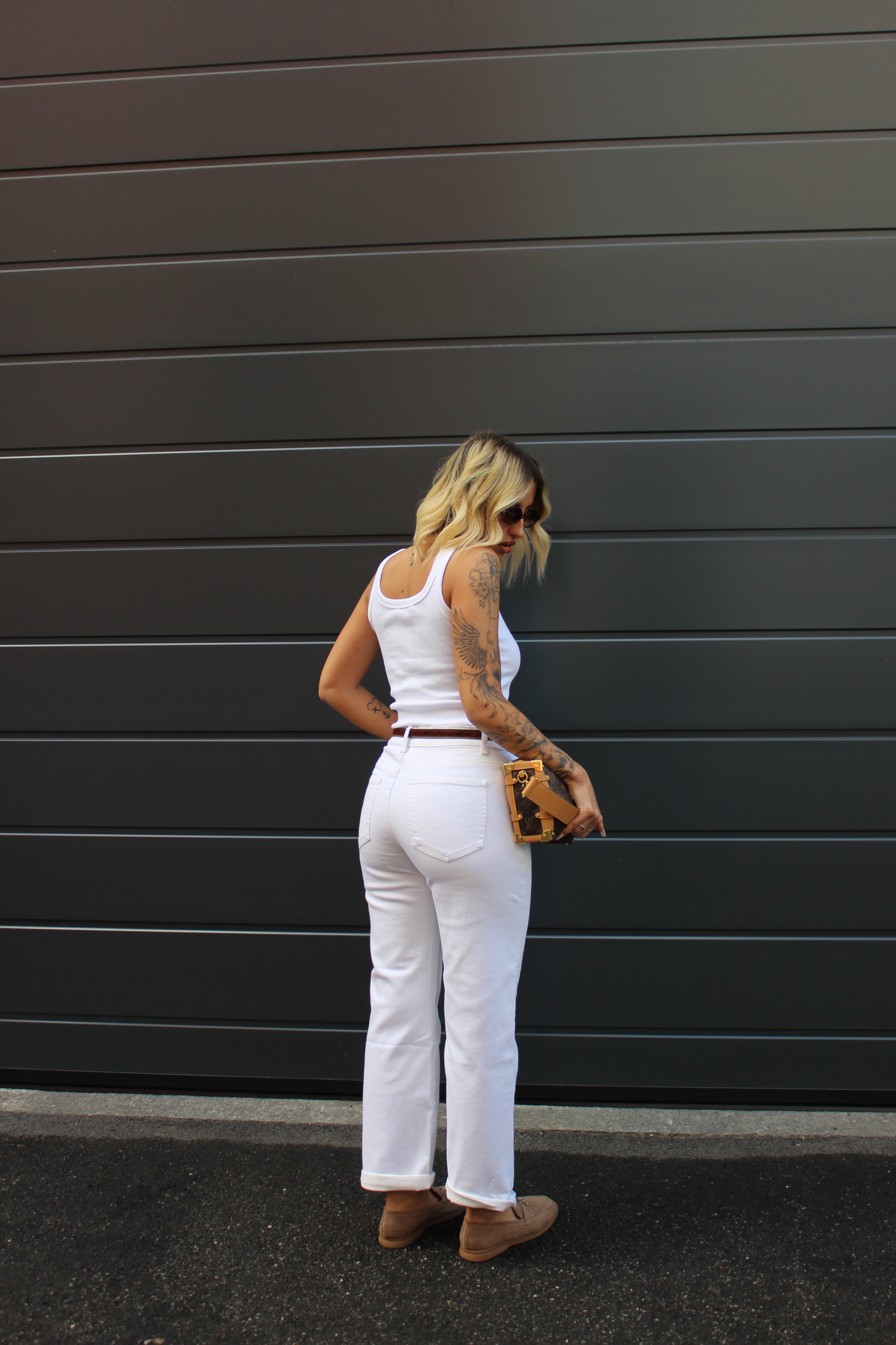 Jeans Mom fit Bianco