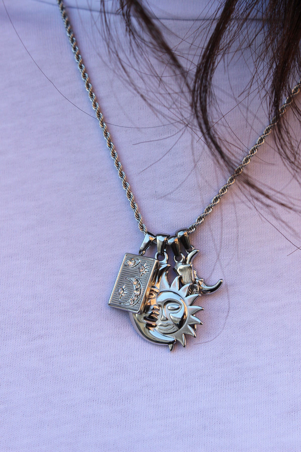 Collana charm argento