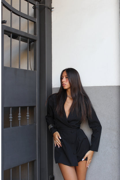 playsuit blazer nero