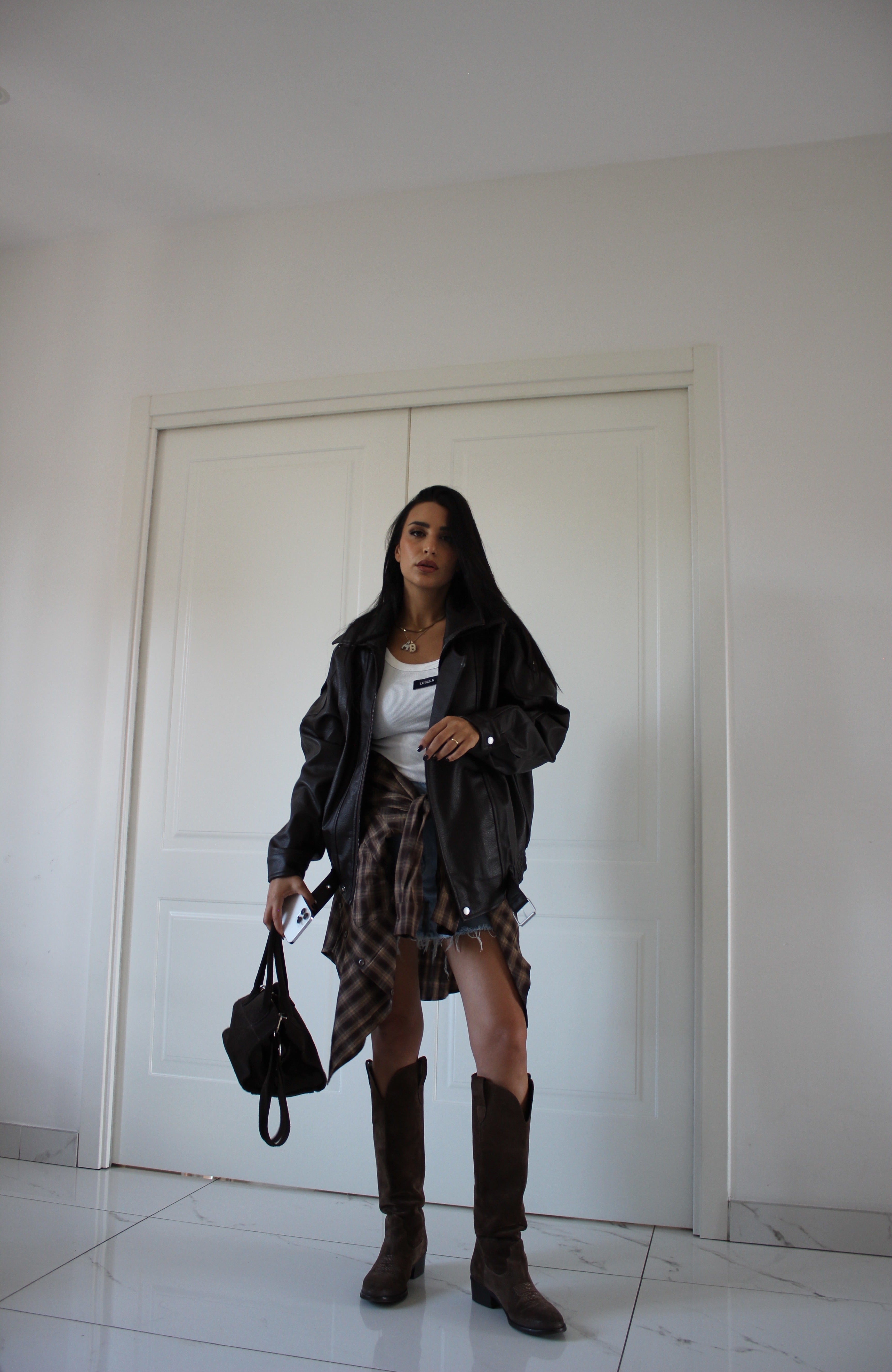 Bomber Ecopelle Testa Di moro