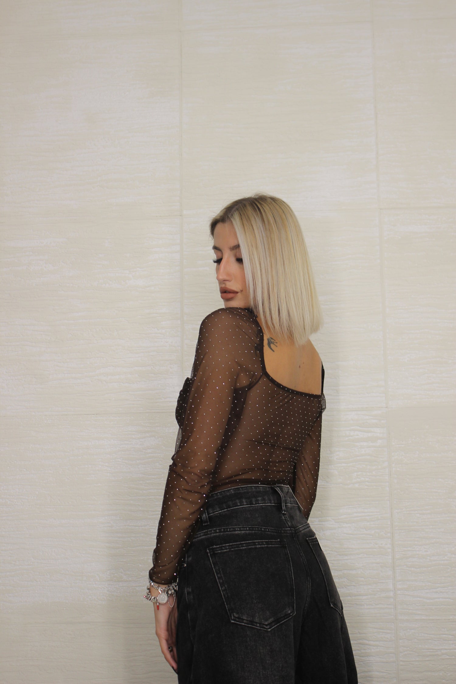 Body Strass Cioccolato