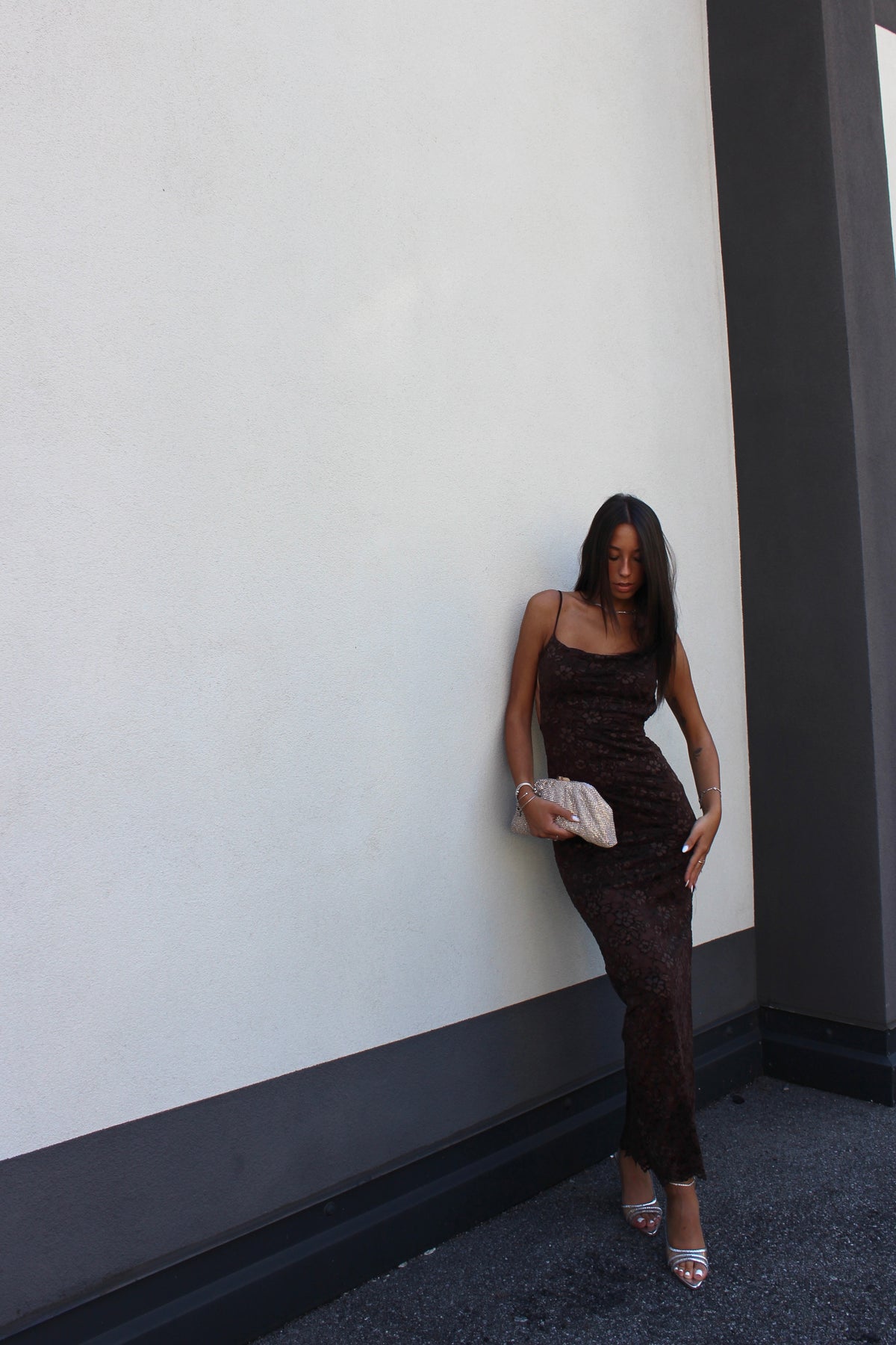 Abito lace cioccolato