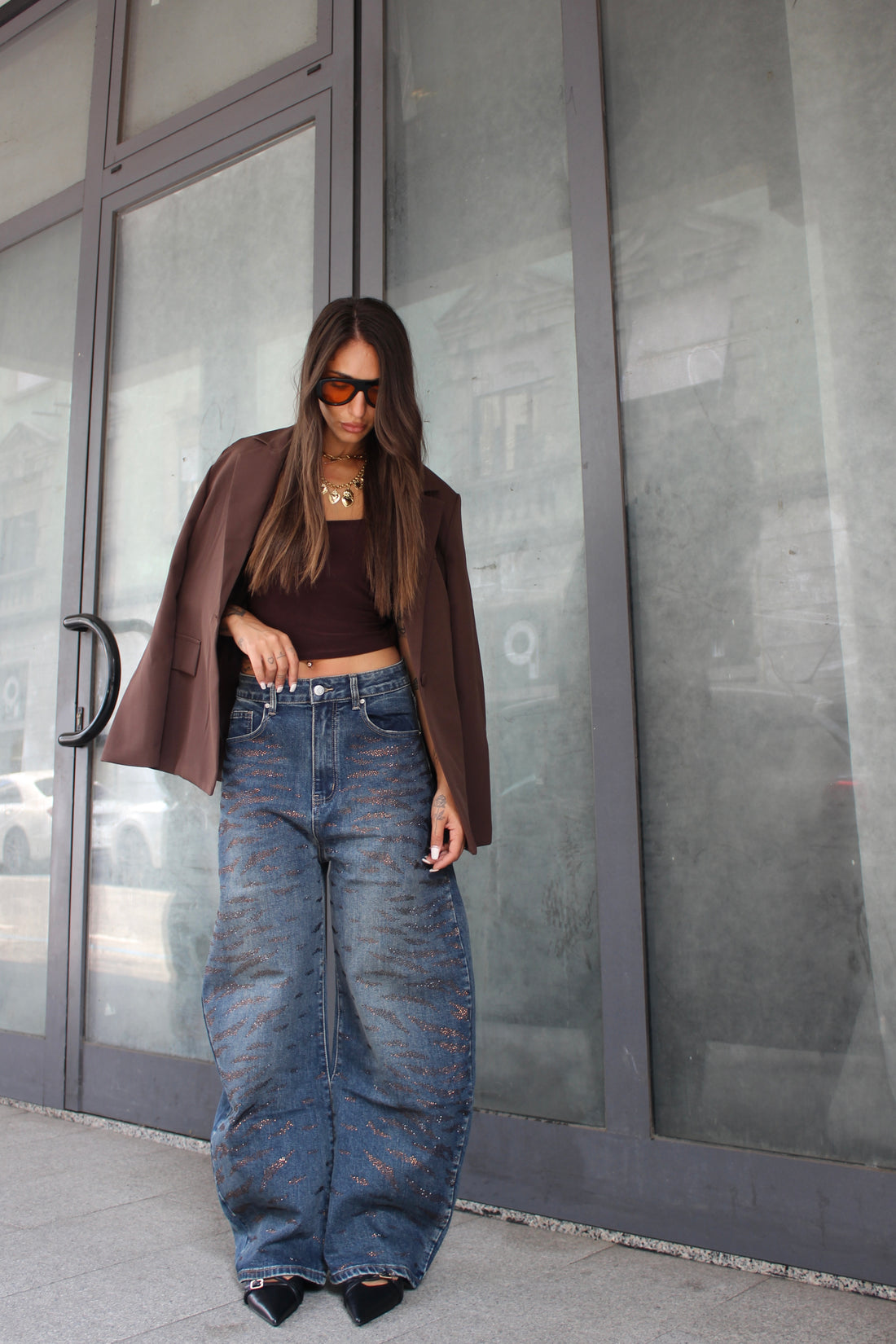 Jeans Luxury Zebrato