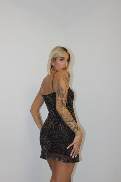 Mini dress animalier