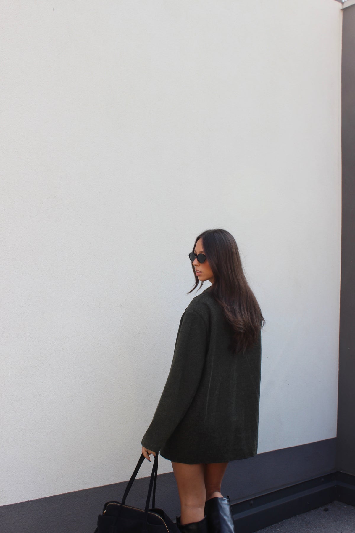 Blazer over olive