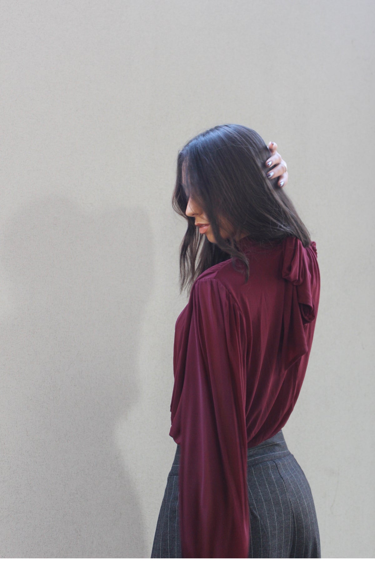 Blusa bordeaux