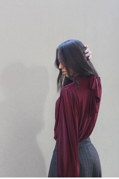 Blusa bordeaux
