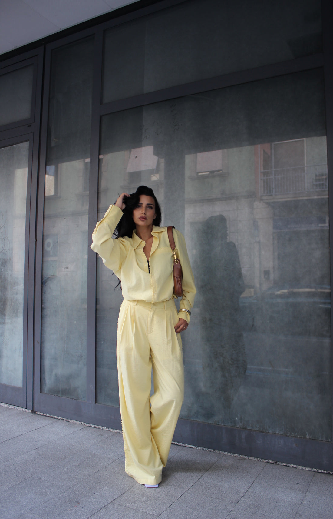 Coordinato con Ricami Giallo
