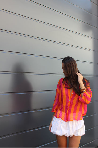 Camicia lines fucsia