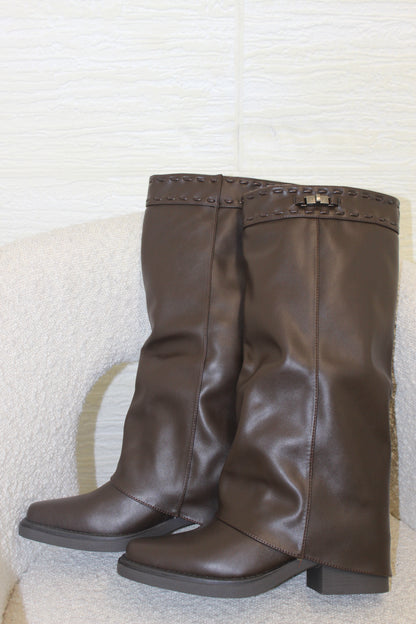 Boots Ecopelle Cioccolato