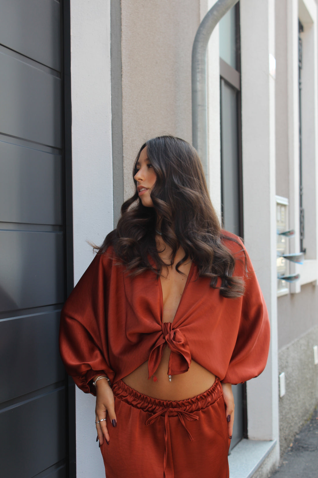 Camicia ally mattone