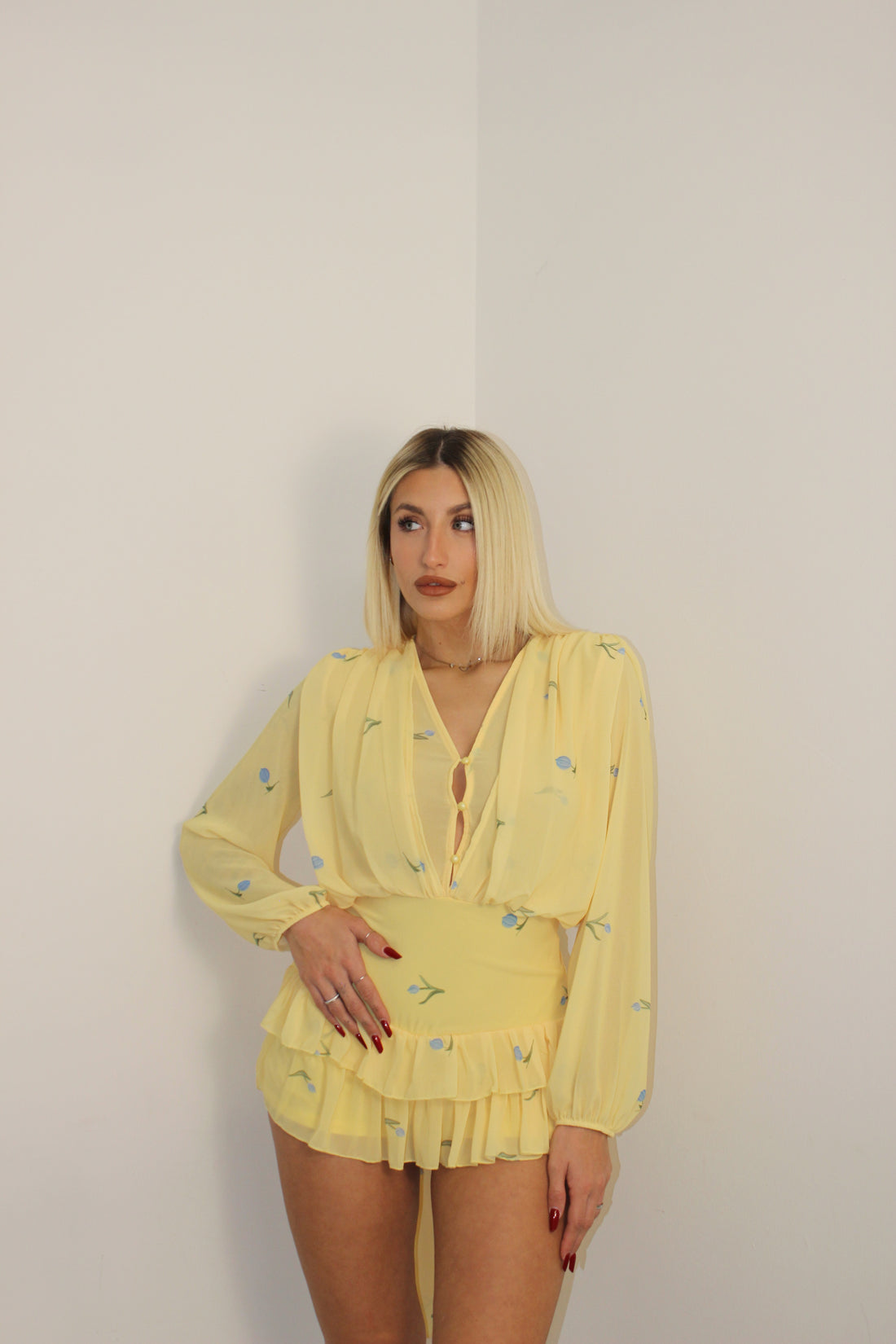 Playsuit primavera Giallo