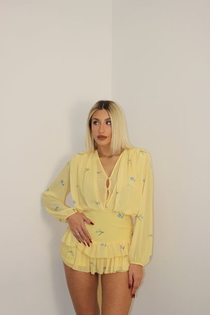 Playsuit primavera Giallo