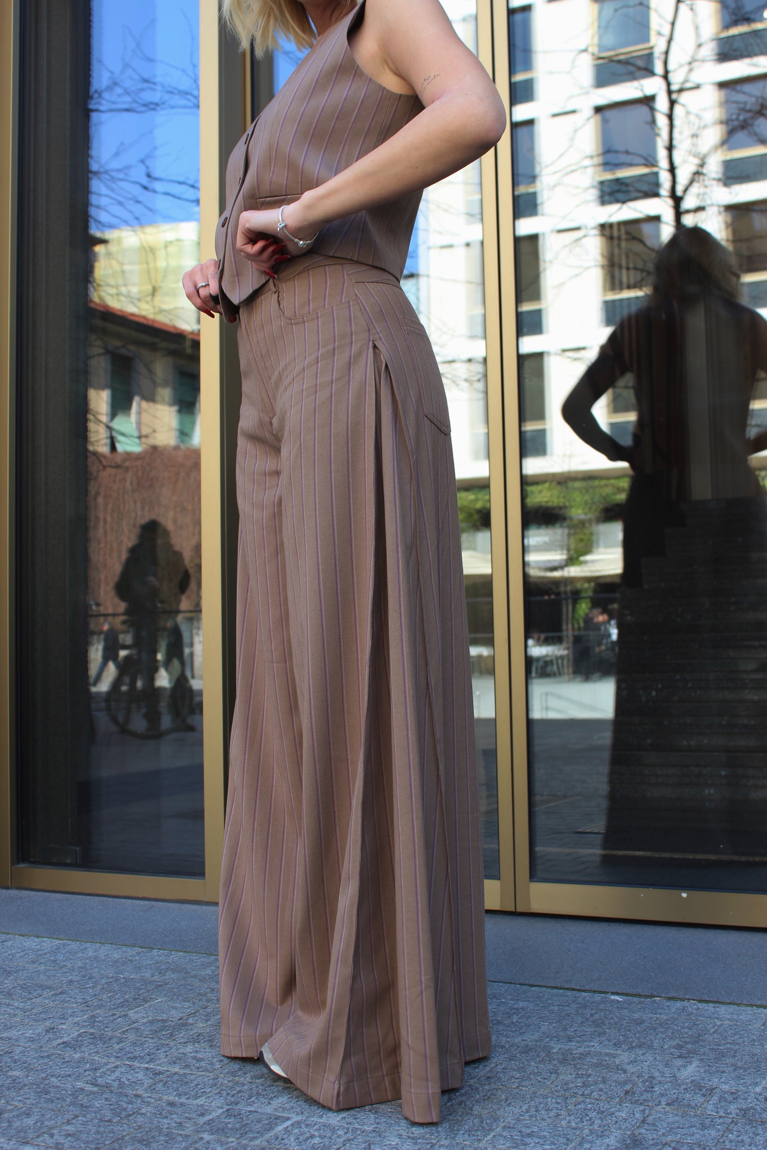 Coordinato Gilet Gessato